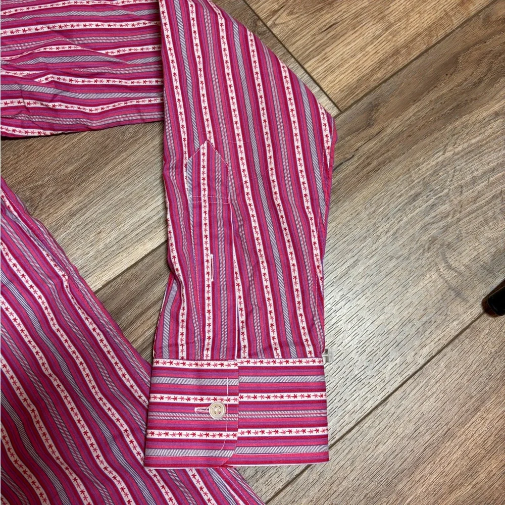 Paul Smith long sleeve 100% cotton Button Down Western Rodeo Dress Shirt - Picture 7 of 11